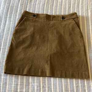 Brown corduroy skirt